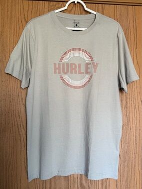 Hurley Men's Graphic Tee 2-pack Classic Fit, Beige/Light Blue, Size- Medium